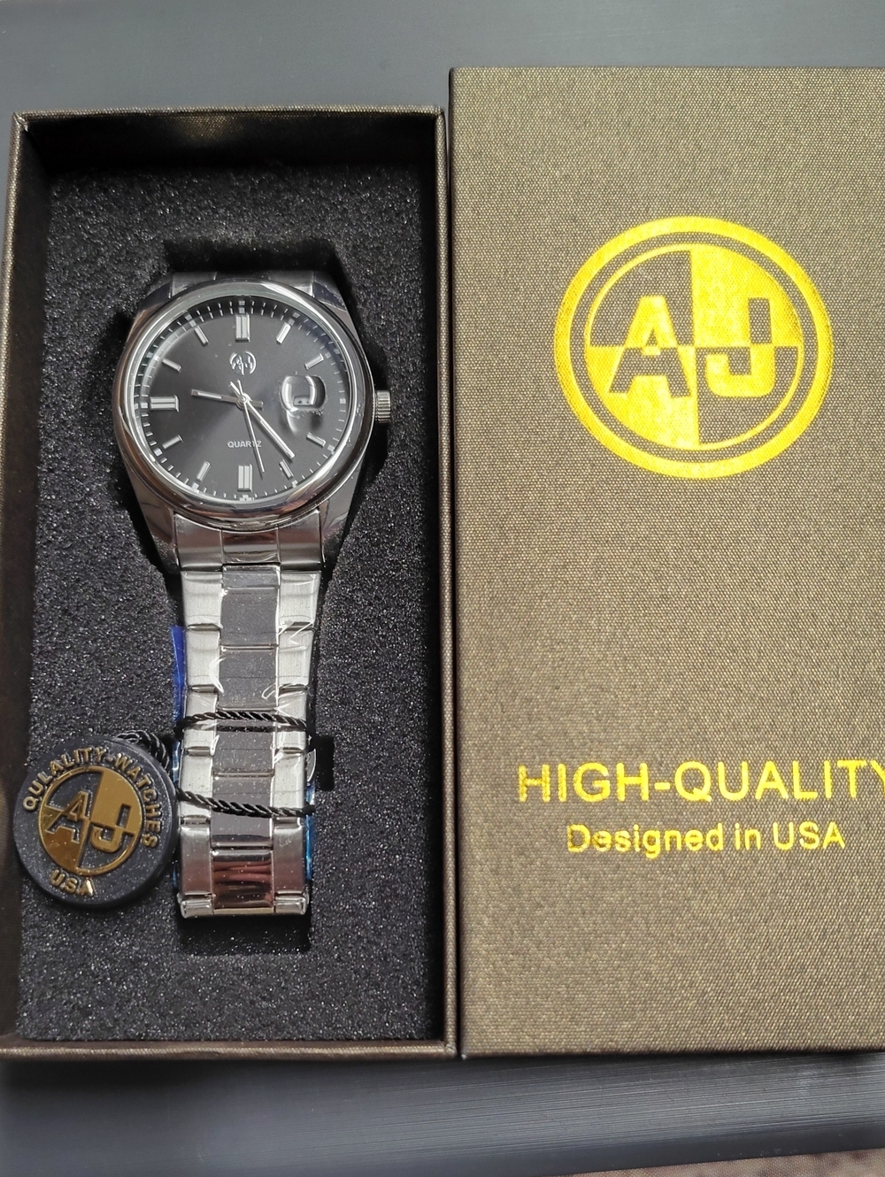 Men’s Stainless Steel Watch in Gray